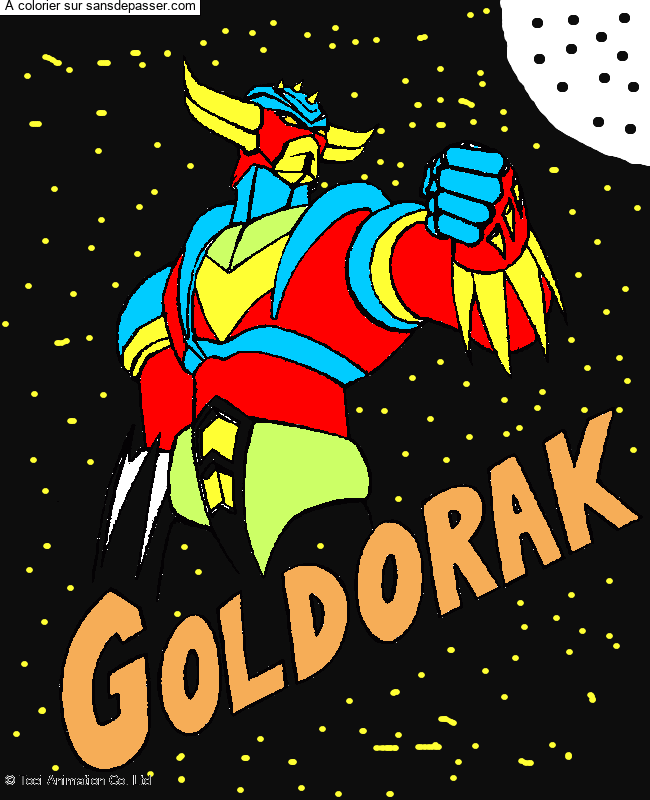 Coloriage Goldorak le robot