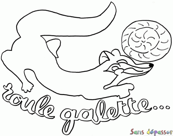 Coloriage Roule Galette - Sans Dépasser