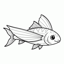 Coloriage Poisson d'avril !
