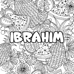 Coloriage prénom IBRAHIM - Sans Dépasser