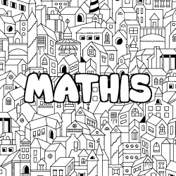 Coloriage Prenom Mathis Sans Depasser