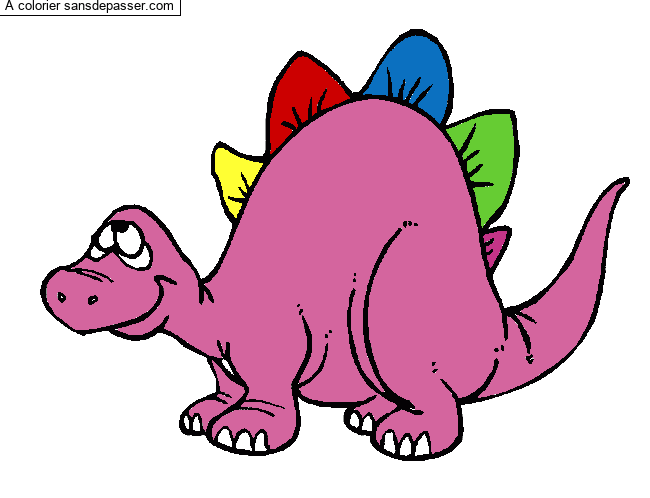 Coloriage Dinosaure 