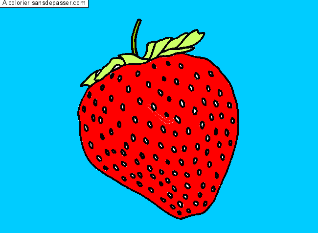 Coloriage Fraise