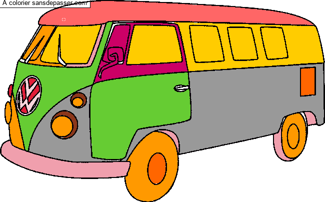 Coloriage Combi VW