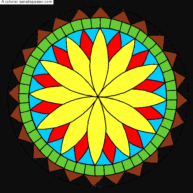 Coloriage Rosace