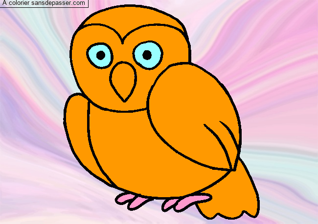 Coloriage Chouette hibou