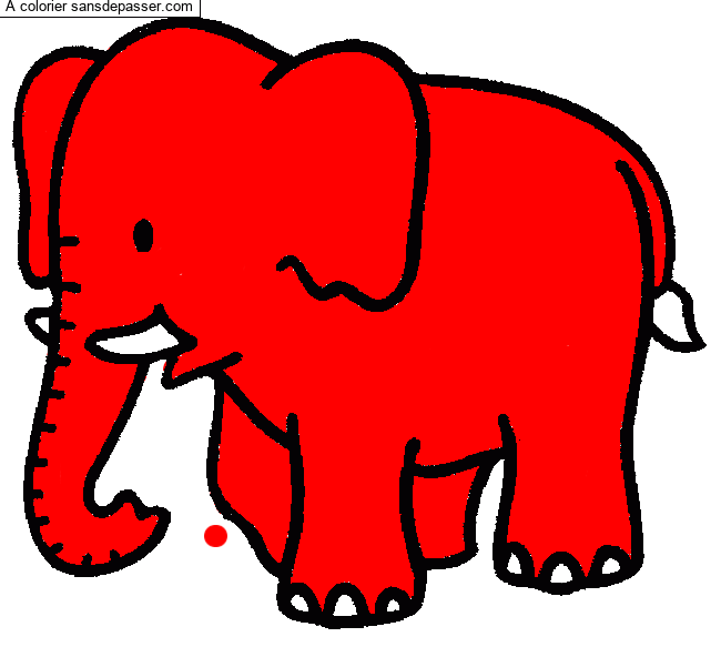 Coloriage &Eacute;l&eacute;phant