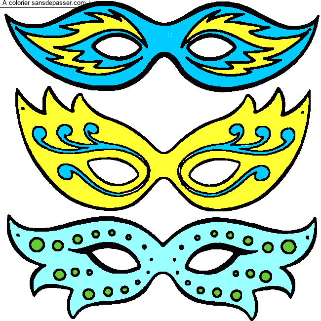 Des masques de carnaval à imprimer gratuitement - Marie Claire