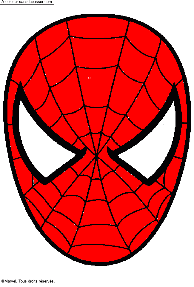 Dessin Spiderman A Imprimer