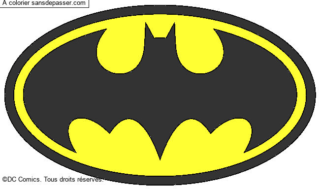 Coloriage Signe Batman