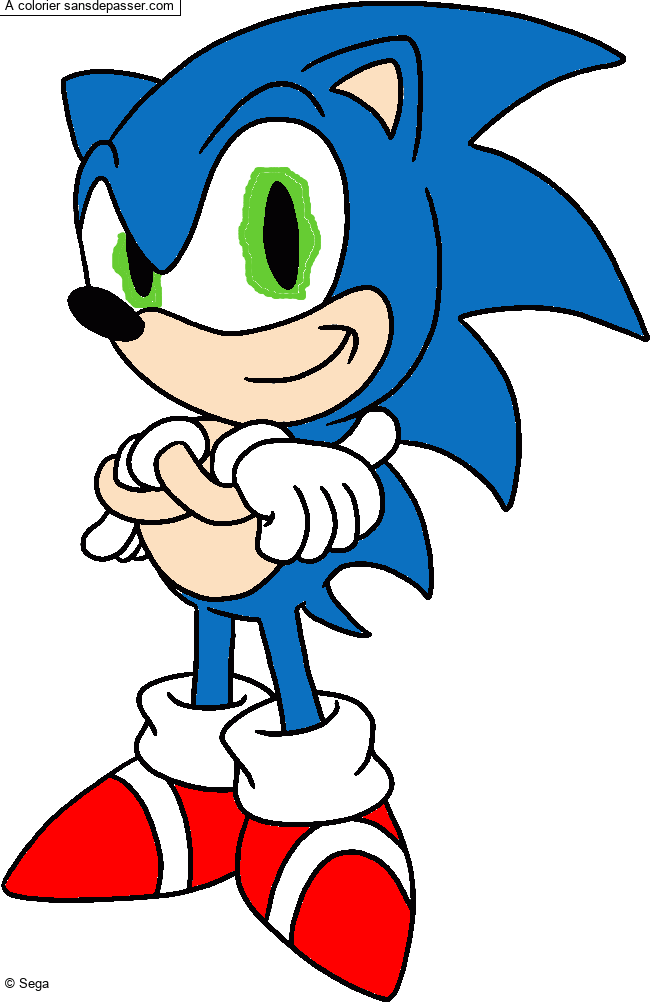 Coloriage Sonic