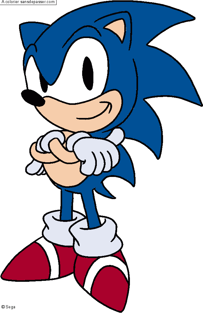 Coloriage Sonic