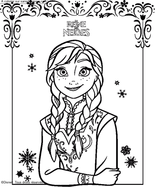 Coloriage Anna  par un invité