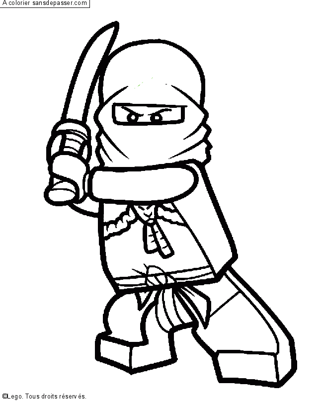 Coloriage Zane - Ninjago