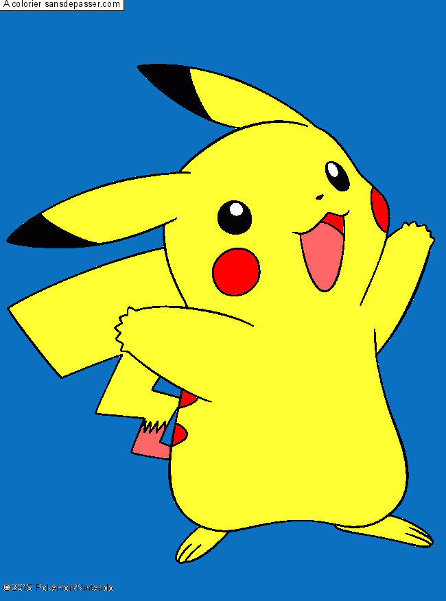 Coloriage Pikachu