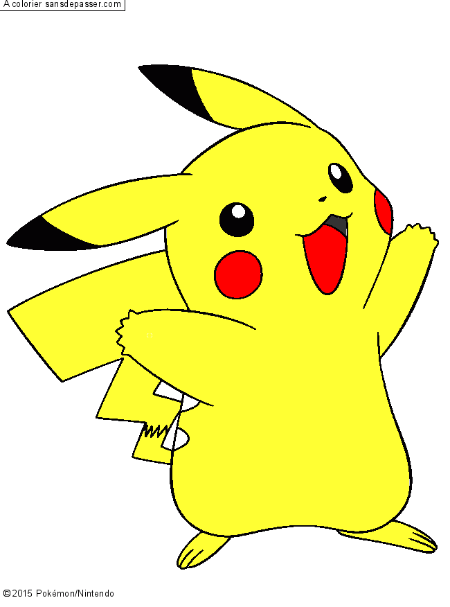 Coloriage Pikachu