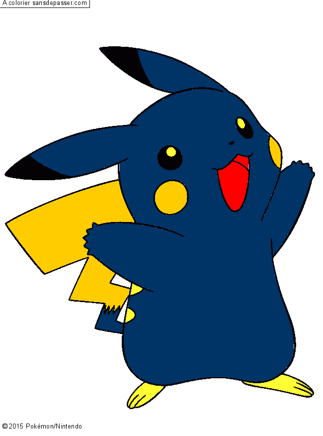 Coloriage Pikachu