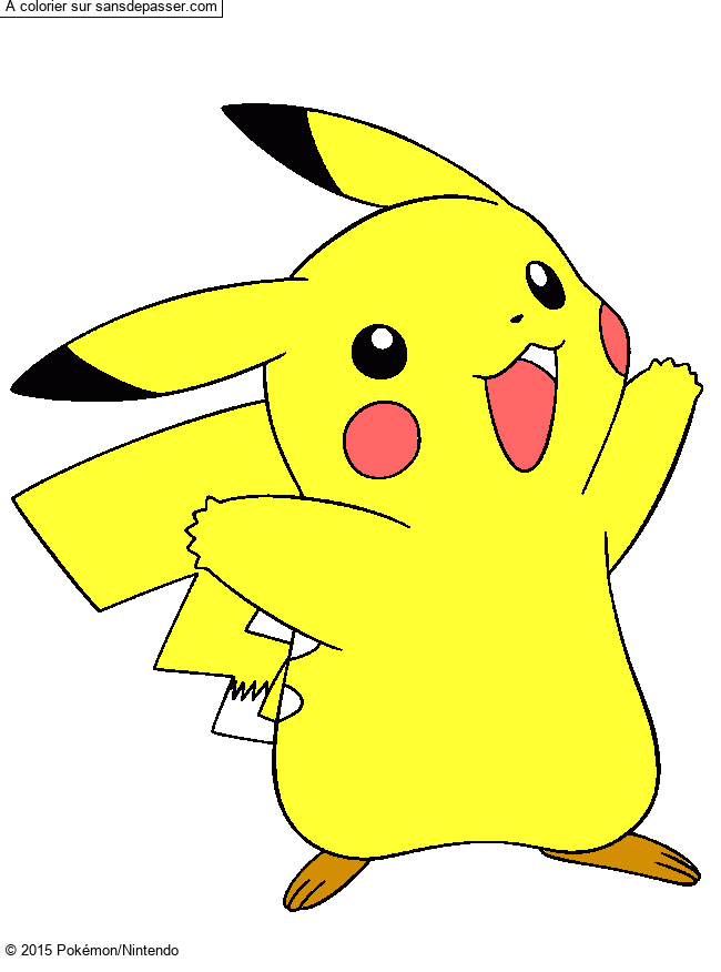 Coloriage Pikachu