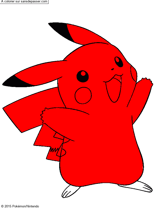 Coloriage Pikachu