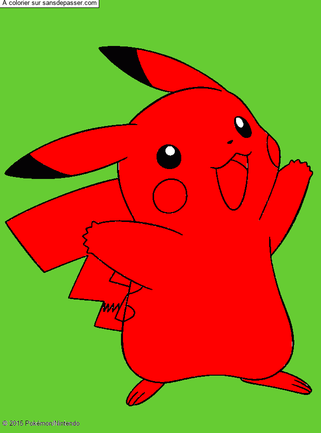 Coloriage Pikachu