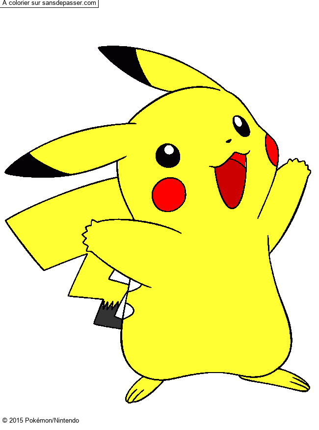 Coloriage Pikachu