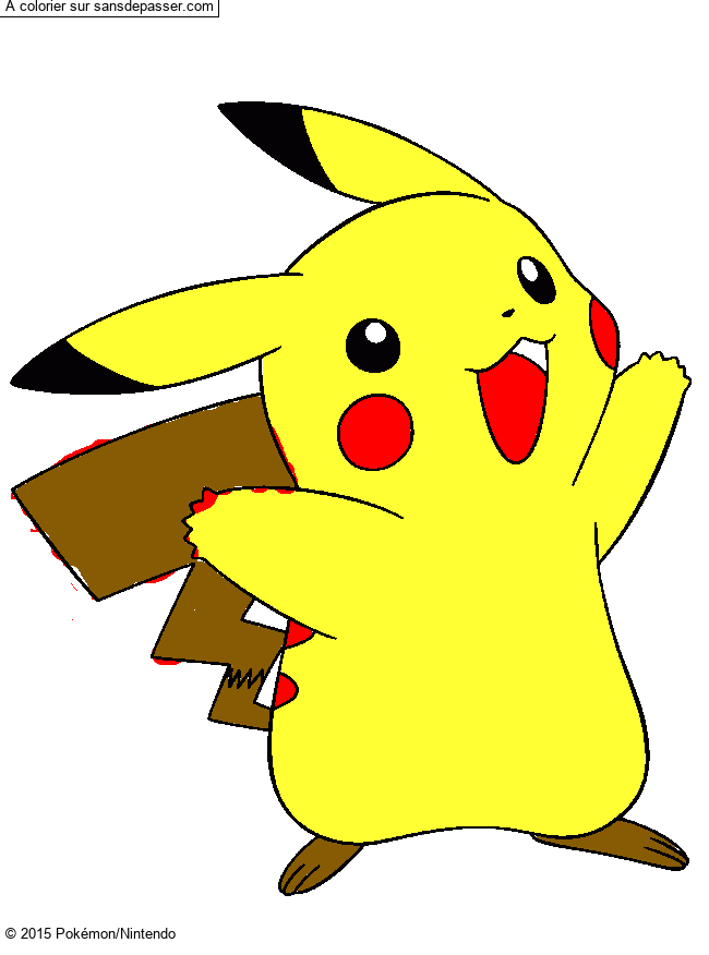 Coloriage Pikachu