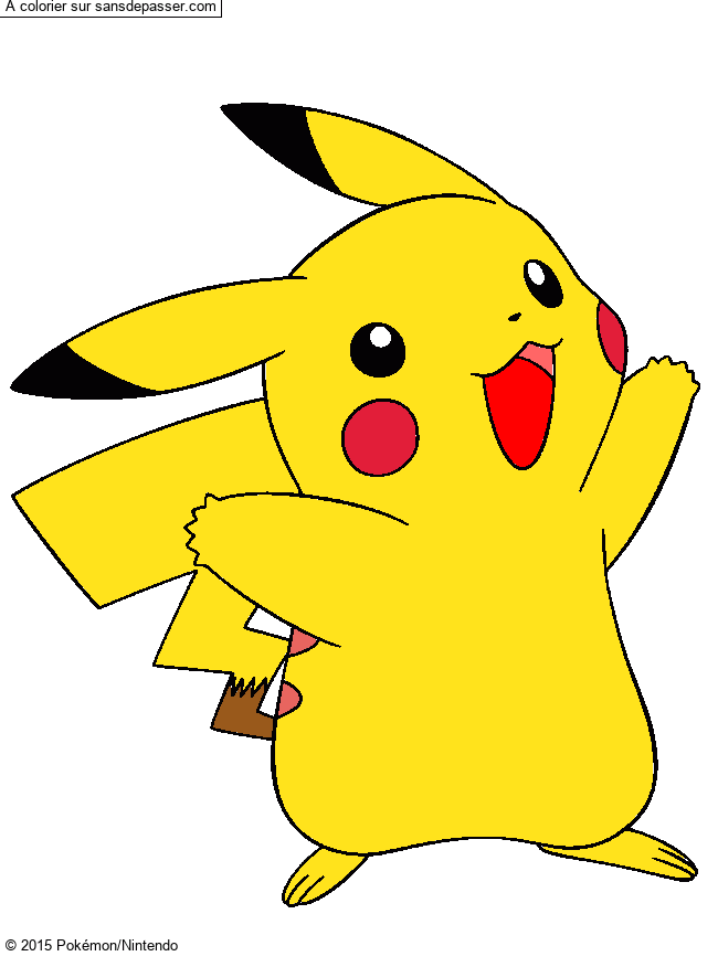 Coloriage Pikachu par Charlie