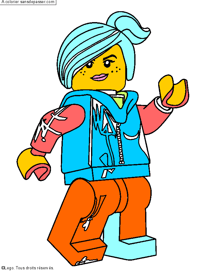 Coloriage Lucy - La Grande Aventure Lego