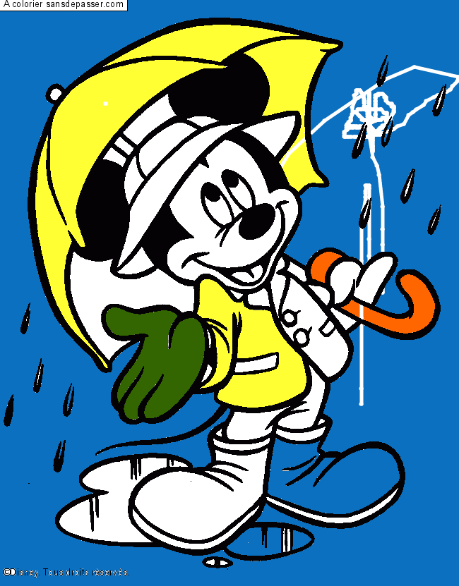 Mickey sous la pluie par un invité