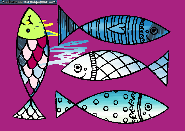 Coloriage Poissons d'avril ! 