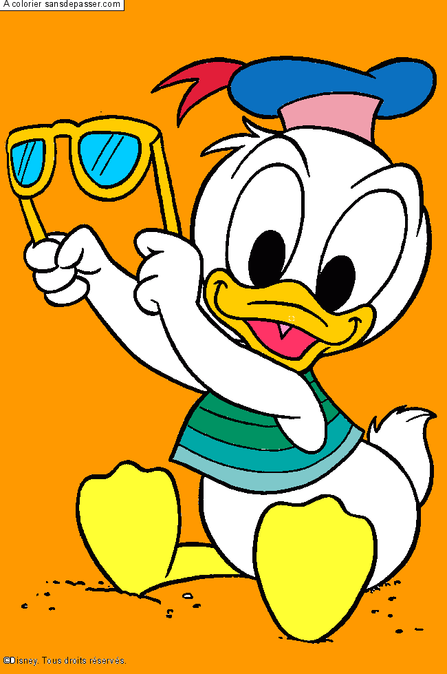 Coloriage B&eacute;b&eacute; Donald