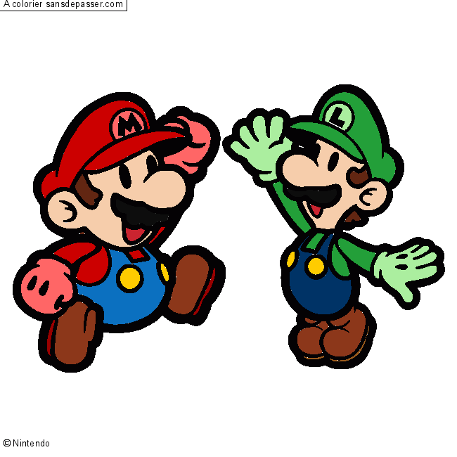 Mario et Luigi  par un invité