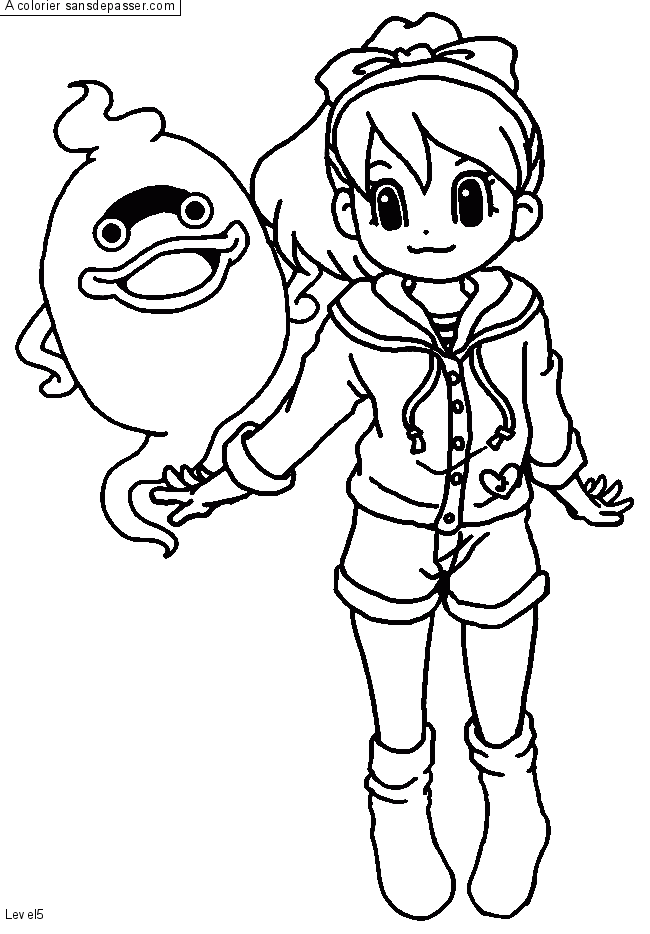 Coloriage Katie et Whisper