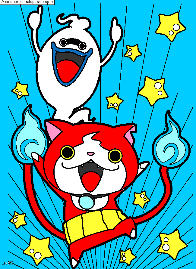 Whisper et Jibanyan par un invité