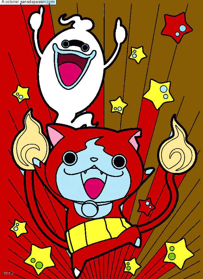 Whisper et Jibanyan par un invité