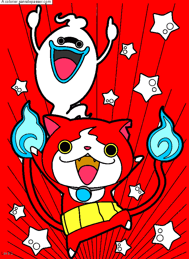 Whisper et Jibanyan par un invité