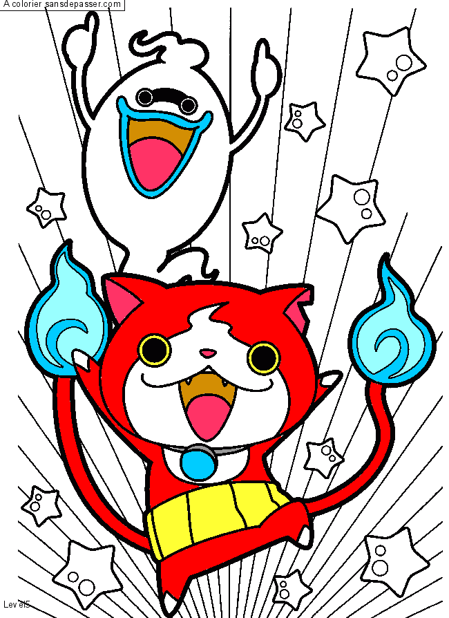 Whisper et Jibanyan par un invité