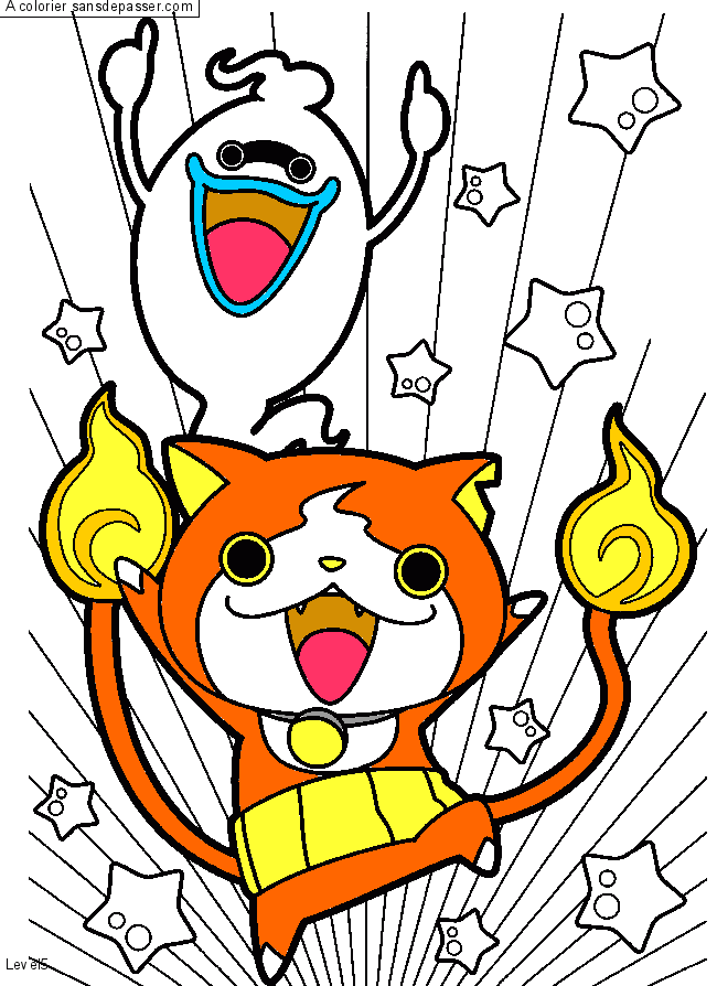 Whisper et Jibanyan par un invité