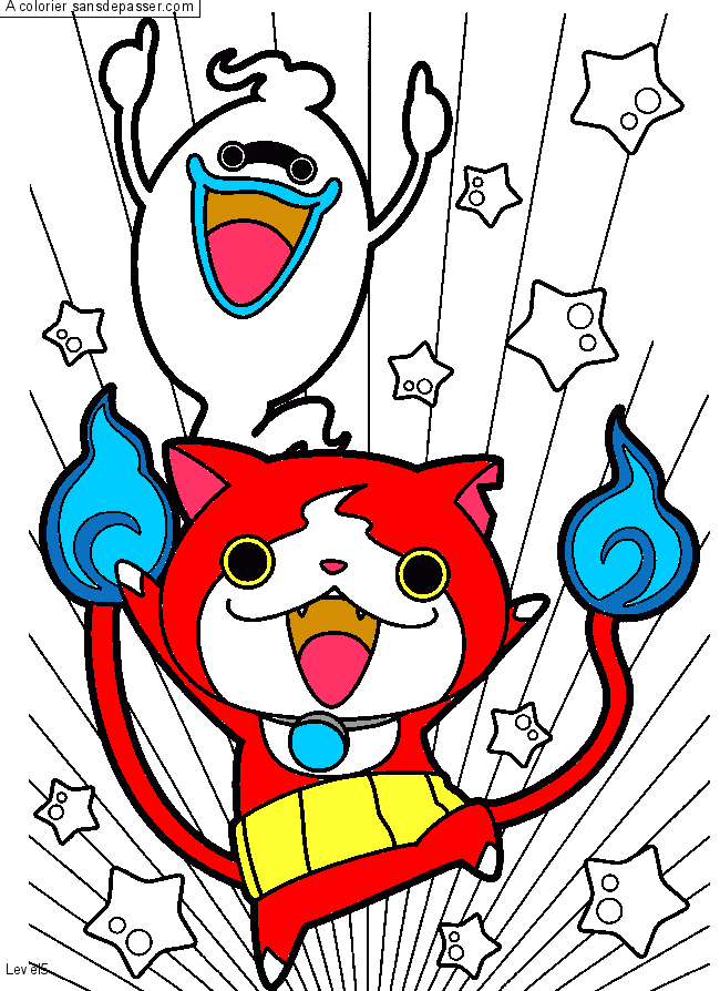 Whisper et Jibanyan par un invité