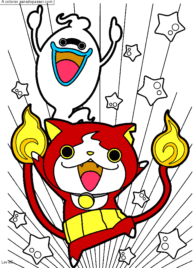 Whisper et Jibanyan par un invité