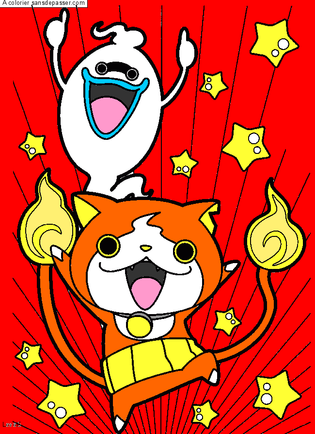 Whisper et Jibanyan par un invité