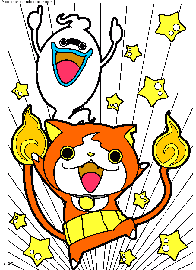 Whisper et Jibanyan par un invité