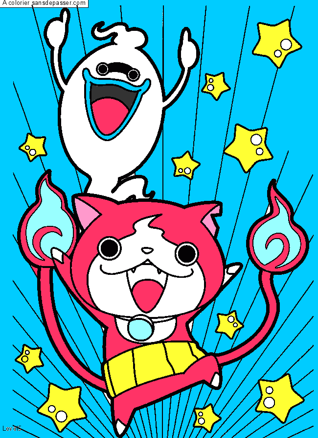 Whisper et Jibanyan par Nbkn2009