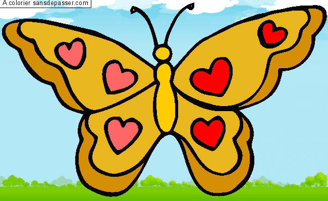 Coloriage Joli Papillon