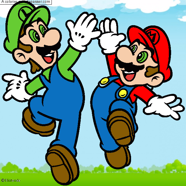 Mario et Luigi par un invité