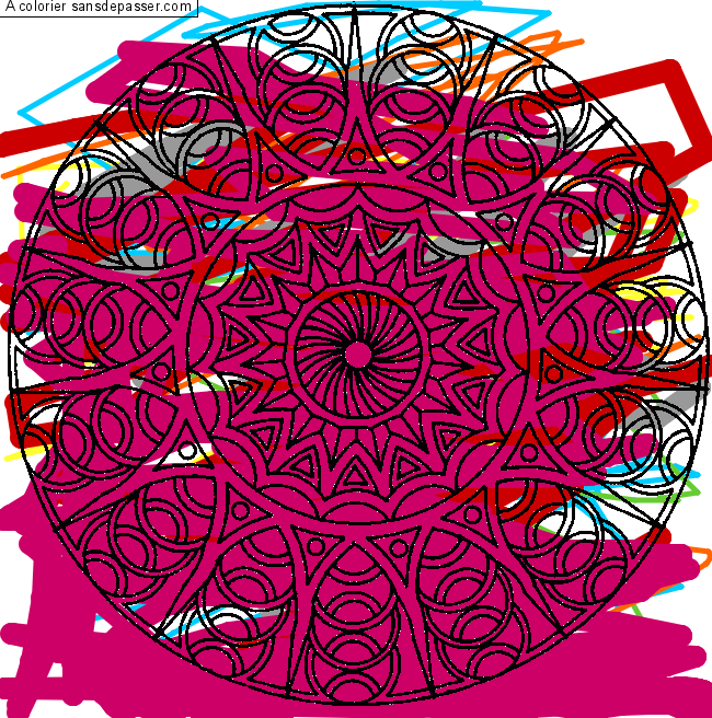 Coloriage Mandala classique