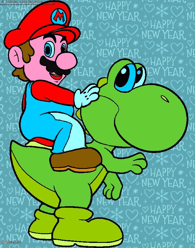 Mario et Yoshi par un invité