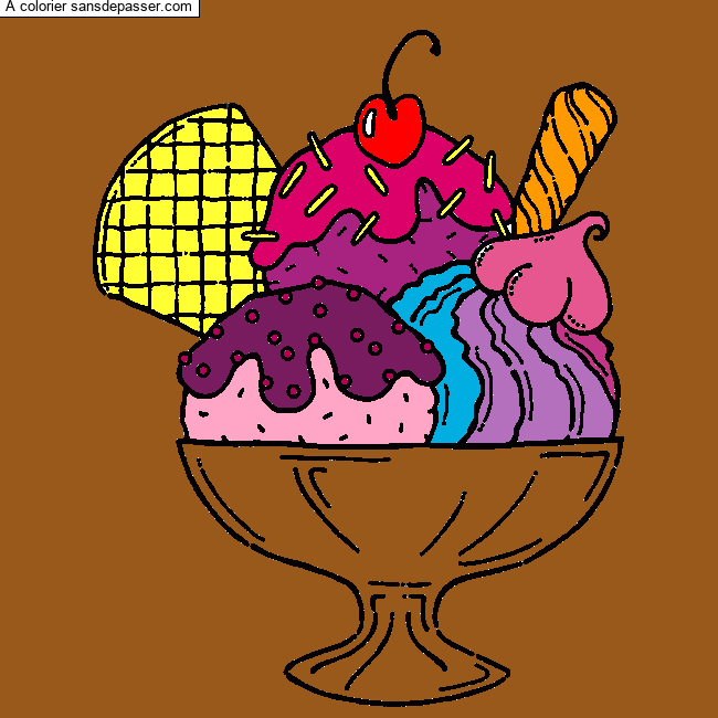 Coloriage Coupe de glace