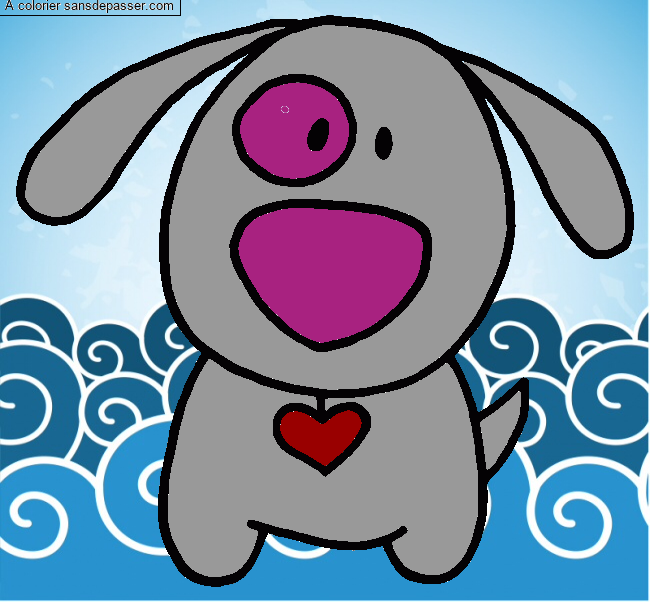 Coloriage Gentil petit chien