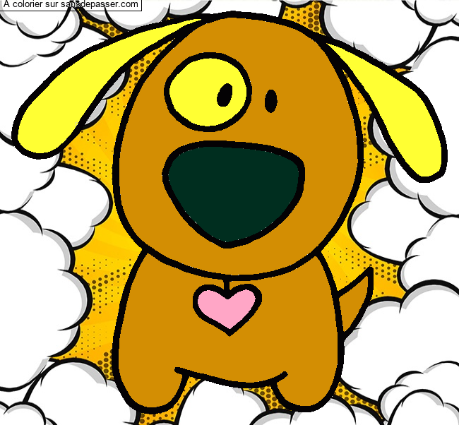 Coloriage Gentil petit chien